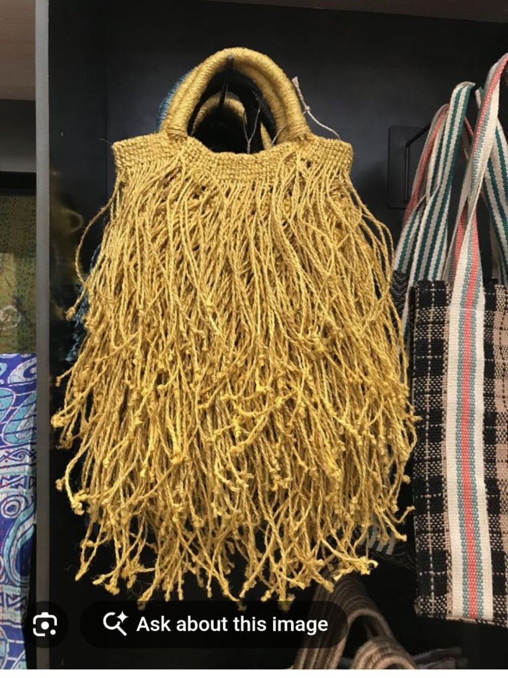 Fringe Straw Beach Bag "NEW" - Picture 15 of 16